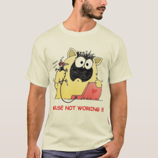 T-shirt drôle de chat et de souris