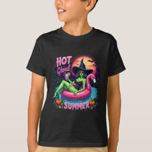 T-shirt Drôle de Chaud Goule Été Étéween Ambiance Squelett