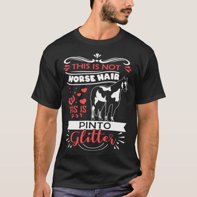 T-shirt drôle de cheval Pinto cadeau cavalier (Devant)