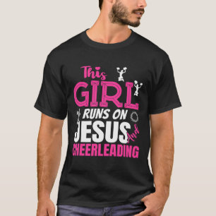 T-shirt Drôle de chrétienne Cette fille court sur Jésus et
