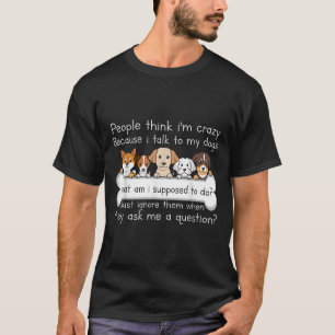 T-shirt drôle de citation de chien parlant pour am