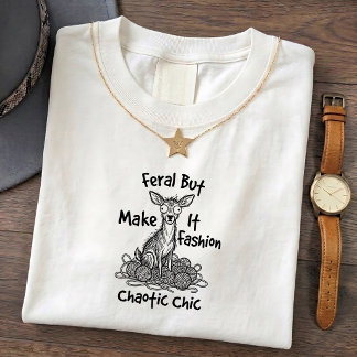 T-shirt drôle de citation de mode de cerf sauvage