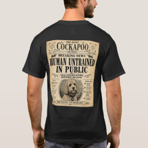 T-Shirt drôle de Cockapoo Vintage Newspaper