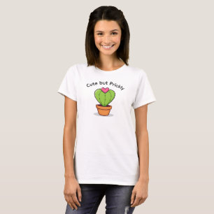 T-shirt drôle de cœur de cactus pour la Saint-Vale