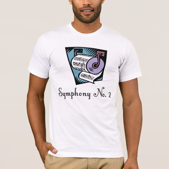 T-shirt drôle de compositeur de musique (Devant)