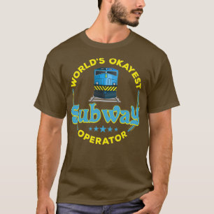 T-shirt drôle de conception de l'opérateur de métro Train 