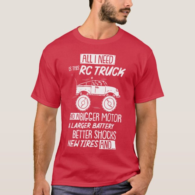T-shirt Drôle de course RC RCruck RC voiture télécommandée (Devant)