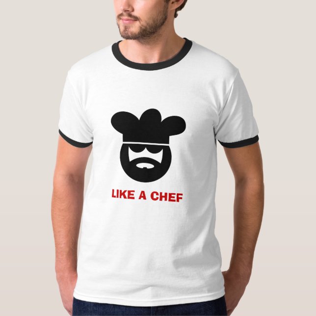 T-shirt drôle de cuisine pour les hommes | comme (Devant)