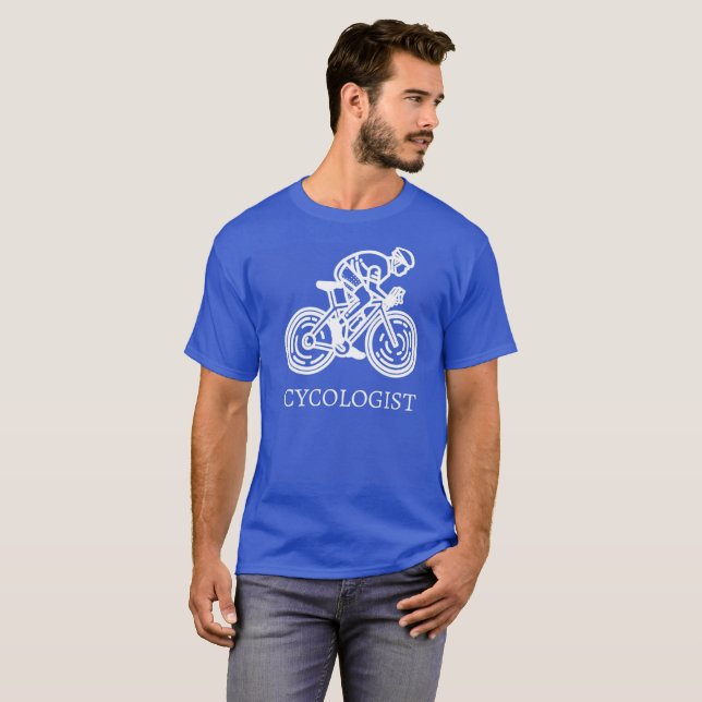 T-shirt drôle de cycliste (Devant entier)
