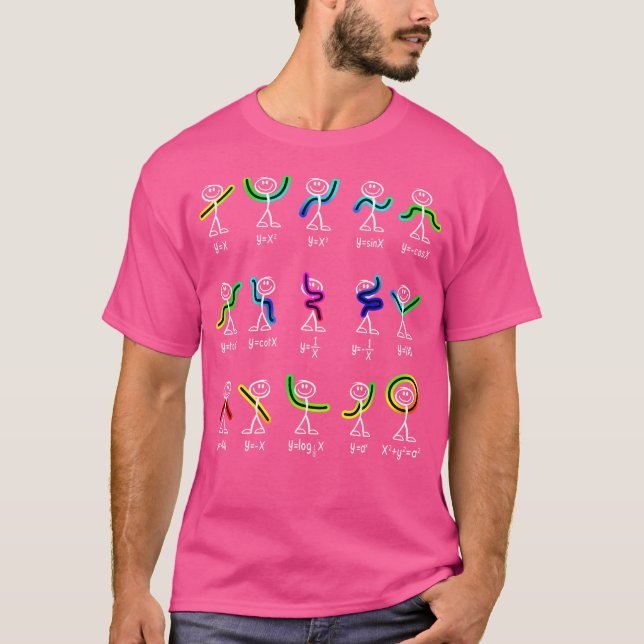 T-shirt Drôle de danse d'algèbre Fonction Prof de maths Ge (Devant)
