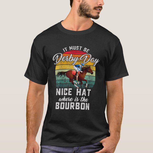 T-shirt Drôle De Derby Day Et De Monnaie, Kentucky Horse R (Devant)