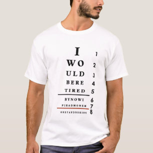 T-shirt drôle de diagramme d'oeil