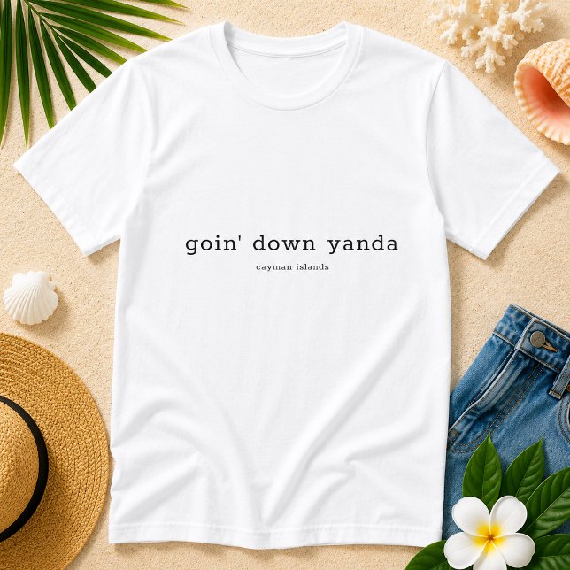 T-shirt Drôle de dialecte caïmanien Dog Eat Ya Suppa (Pineapple Paperie_Spoken Like a True Caymanian_Zazzle T-shirt Front_dog eat ya suppa)