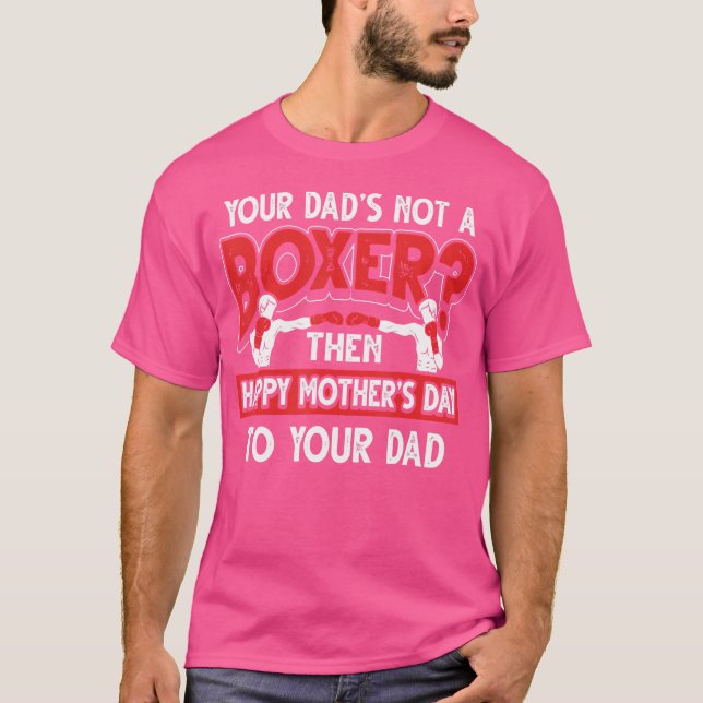 T-shirt Drôle de dire père de boîte (Devant)