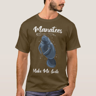 T-shirt Drôle de dire que les lamantins me font sourire an