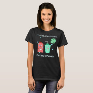 T-shirt Drôle de dispute sous la douche