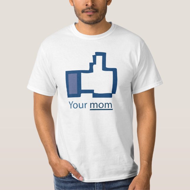 T-shirt drôle de Facebook (Devant)