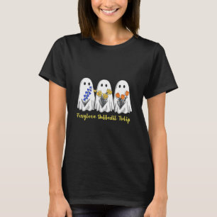 T-shirt Drôle de fantôme digitale jonquille tulipe anti Tr