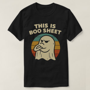 T-shirt Drôle de Fantôme Rétro “C'est la Feuille de Boo”