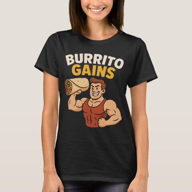 T-shirt drôle de fitness pour femmes « Cute Burrit (Devant)