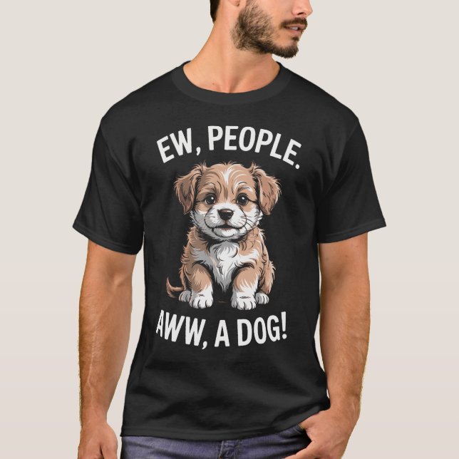 T-shirt Drôle de gens Aww A (Devant)
