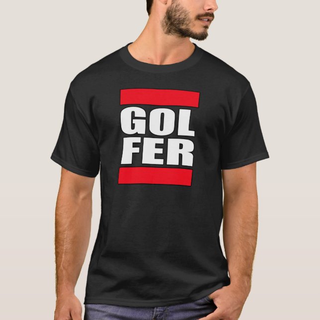 T-shirt drôle de golf (Devant)