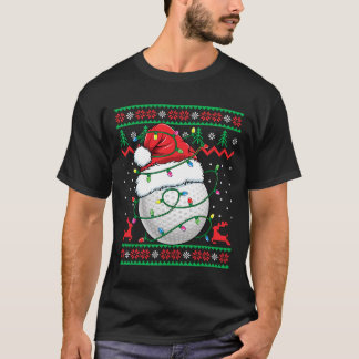 T-shirt drôle de golf de Noël moche pour femmes et