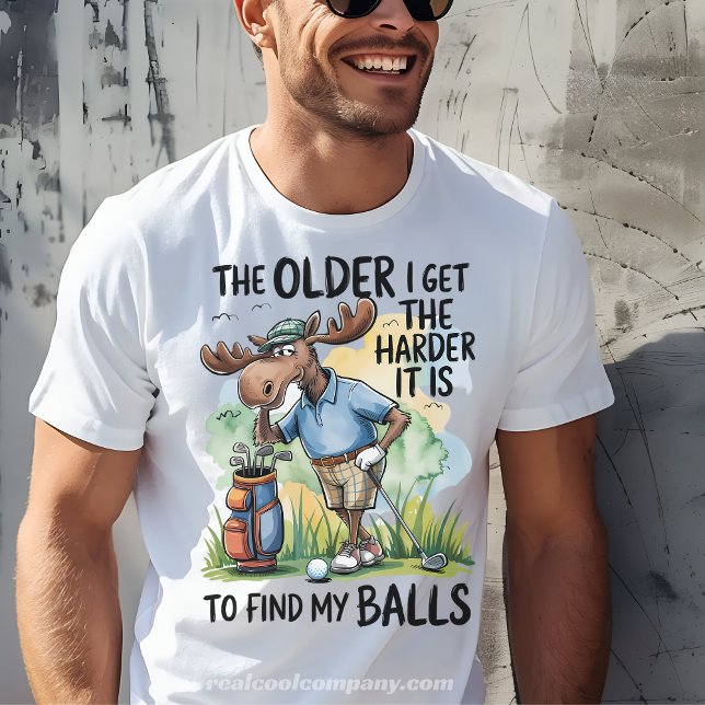 T-shirt drôle de golf : De plus en plus dur de tro (Créateur téléchargé)