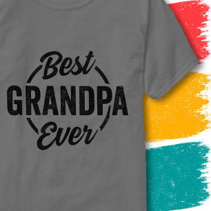 T-shirt Drôle de Grand-Père Rétro Vintage Meilleur Grand-P