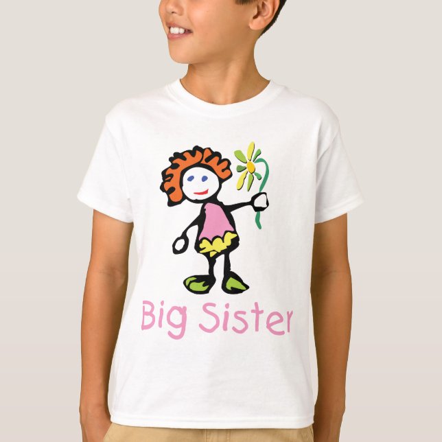 T-shirt drôle de grande soeur (Devant)