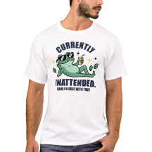 T-shirt drôle de grenouille détendue avec lunettes
