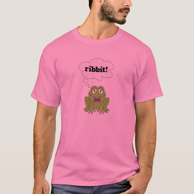 T-shirt drôle de grenouille dire ruban (Devant)