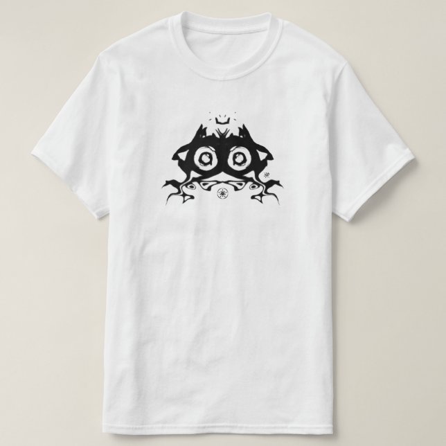T-shirt Drôle de grenouille machin-couronnée (Design devant)