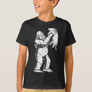T-shirt Drôle de gros chat de pied Bigfoot Sasquatch Kitty