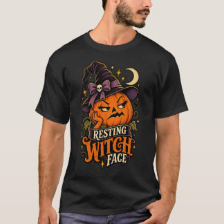 T-shirt drôle de Halloween Citrouille Visage de So