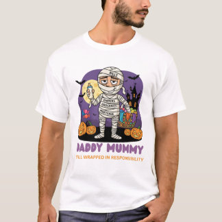 T-shirt drôle de Halloween Papa Maman pour les pap