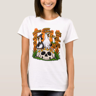 T-shirt drôle de Halloween Silly Goose Trick Or Ho