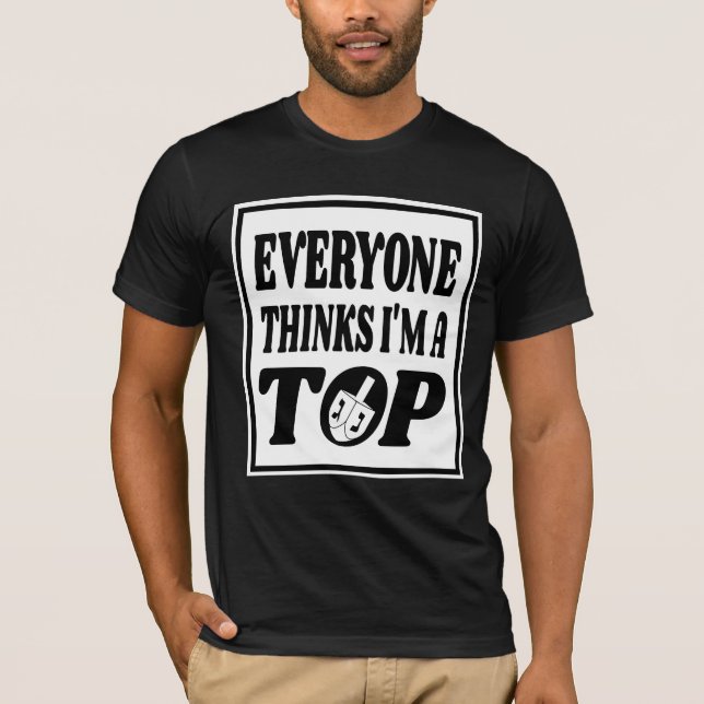 T-shirt drôle de Hanukkah Joke Dreidel  (Devant)