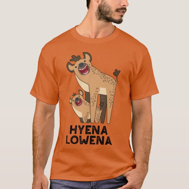 T-shirt drôle de hyène Lowena garçon hyène (Devant)