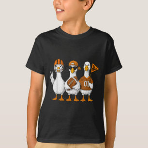 T-shirt Drôle de jeu de football d'automne de canard d'oie