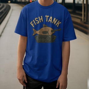 T-shirt drôle de jeu de mots sur aquarium pour les