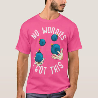 T-shirt Drôle de jonglage à travers la vie multitâche