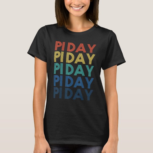 T-shirt Drôle de jour de Pi Prof de maths Cool Amateur de  (Devant)