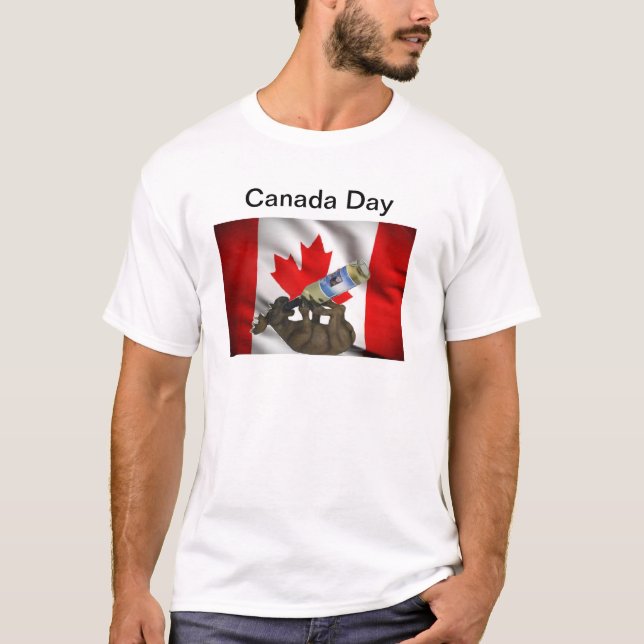 T-shirt drôle de jour du Canada (Devant)