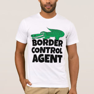 T-shirt drôle de l'agent de contrôle des frontière