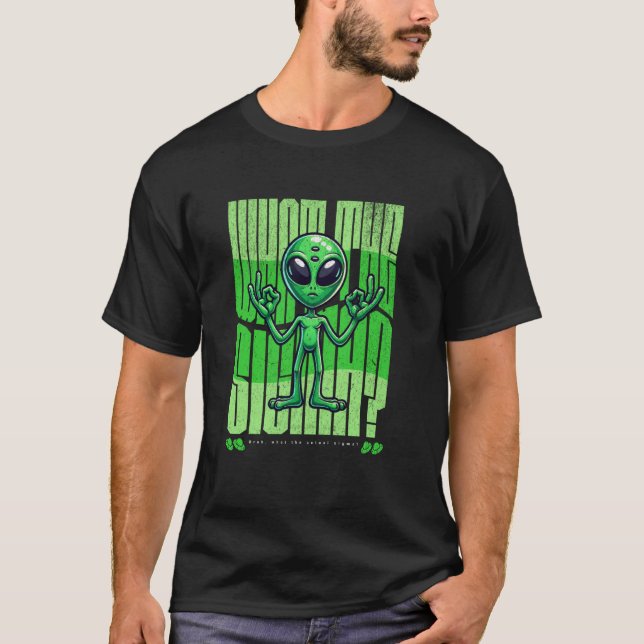 T-shirt Drôle de l'argot Gen Alpha Qu'est-ce que le Sigma  (Devant)