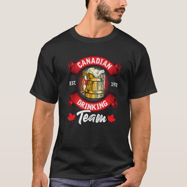 T-shirt Drôle de l'équipe canadienne de la boisson Maple L (Devant)