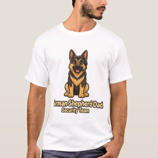 T-shirt drôle de l'équipe de sécurité Papa Berger 