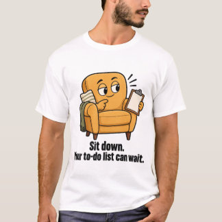 T-shirt drôle de liste de choses à faire