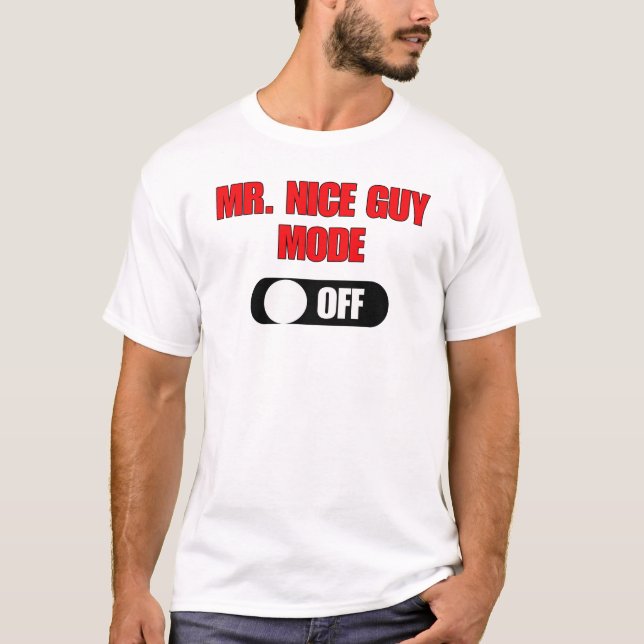 T-shirt drôle de M. Nice Guy Mode () (Devant)